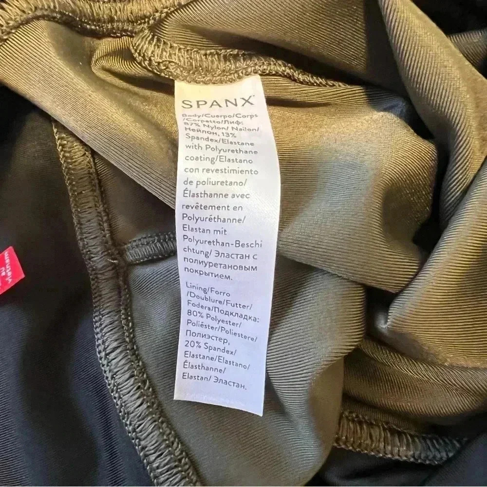 Spanx Faux Leather Brown Leggings - Picture 6 of 7